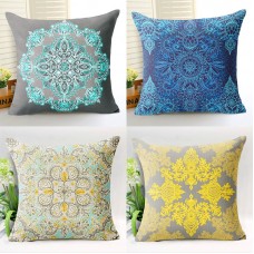 Comwarm psicodélico mágico de color indio geométrico patrón de flores serie Almohadas para sofá asiento de coche Sala Decoración para el hogar ali-78551334